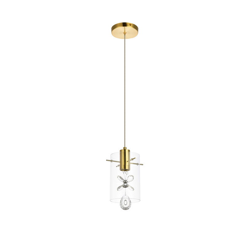 Denning 1 - Light LED Single Pendant, Gold