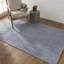 Tapis rayé à la main Caron - bleu clair / crème-69380099