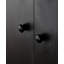 Rangement de salle de bain ferme en MDF peu encombrant pour salle de bain au-dessus de la toilette - Design noir élégant