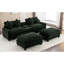 Canapé modulaire en chenille de 111 po avec coussins doubles, deux coussins amovibles, de charge, de porte-gobelets et de rangement pour le salon avec coussin-1192691403