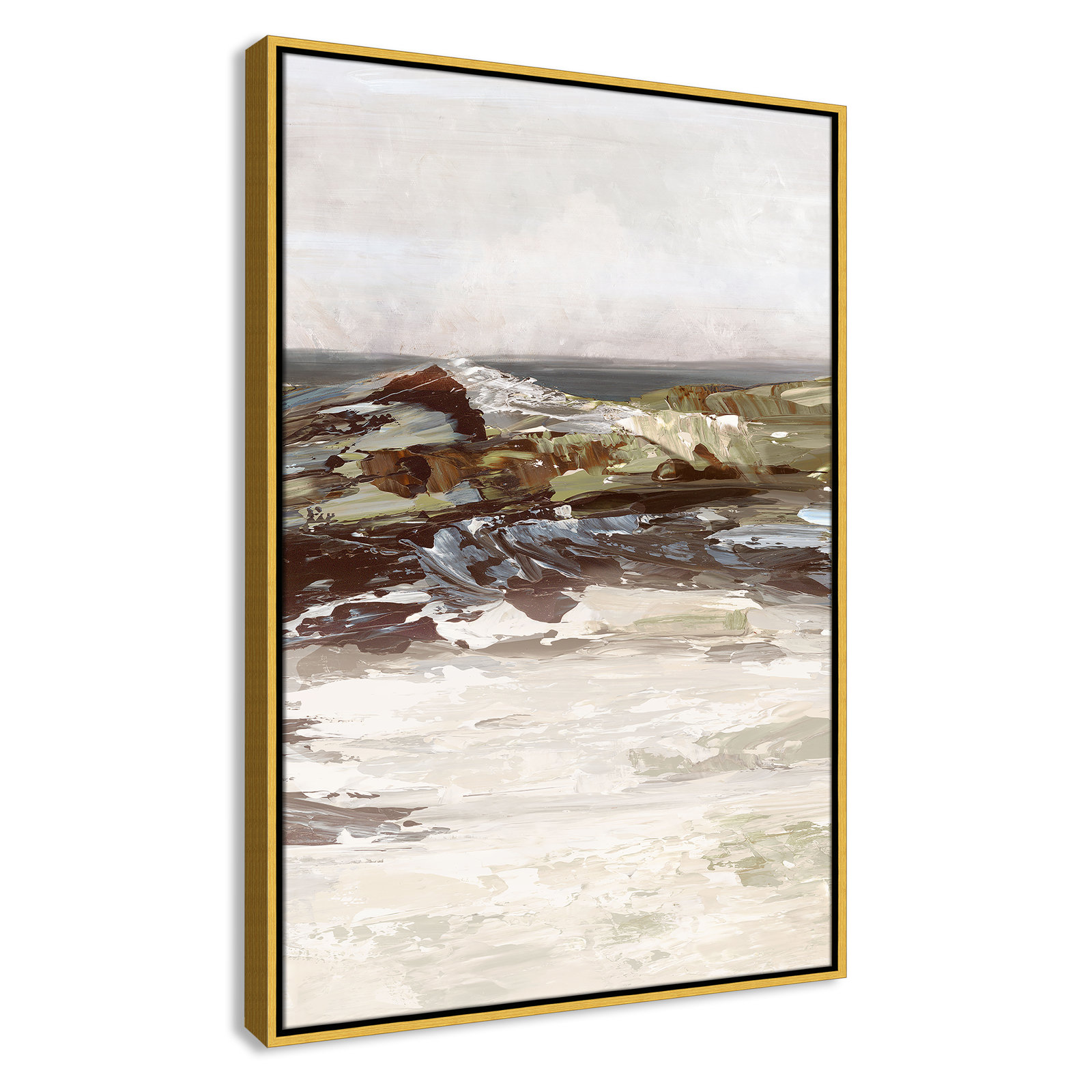 Stoney Peak Print by , 37.5" H x 25.5" W, Gold