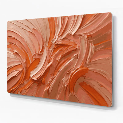Lyrical Abstraction 80 Pink Metal Wall Art