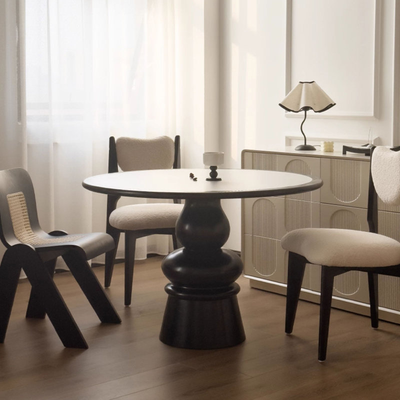 Table de salle à manger blanche, H 29,53 po x L 39,37 po x l 39,37 po