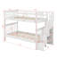 Bunk Bed With Storage Stairway And Guard Rail-2080590203