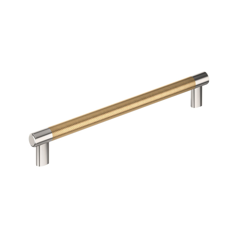 12-Inch Polished Nickel and Champagne Bronze Appliance Pull