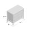 Monarch Madeline 3 - Drawer Solid Wood Bachelor's Chest in Light Gray