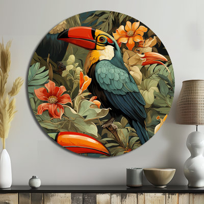 Codrey - Floral Round Metal Art