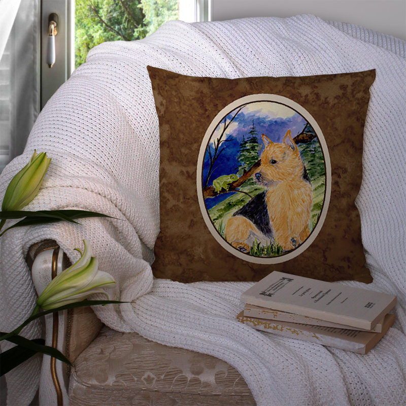 Coussin décoratif intérieur/extérieur norwich terrier