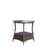 Wicker Coffee Table with Tempered Glass Top