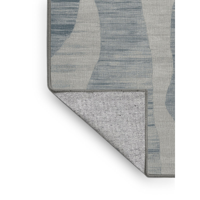 Tapis abstrait gris lavable à la machine, Rectangulaire 2 pi x 3 pi