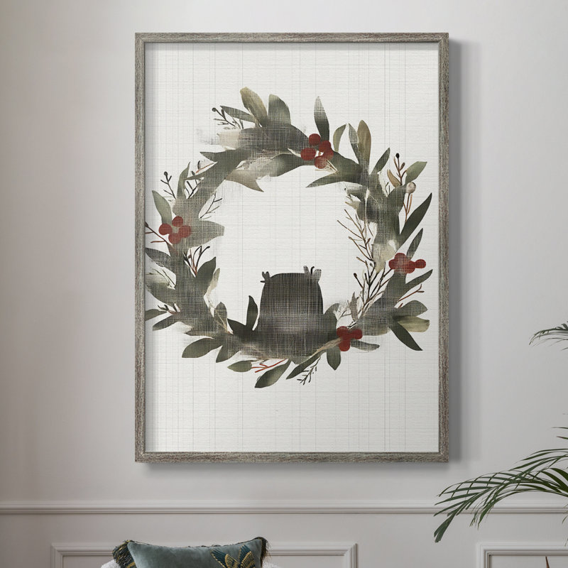 «Christmas Holiday Art» CECLXI, reproduction d'art encadrée - bois massif, H 11 po x l 9 po
