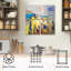 Ensemble de 4 panneaux muraux - Ekaterina Ermilkina «Seascape», art mural sur toile pour le salon, la chambre à coucher ou le bureau 