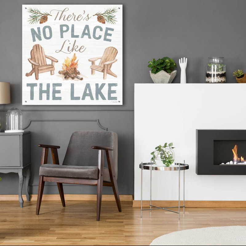 «Rustic Retreat 8» par Silvia Vassileva, art mural en verre acrylique, H 36 po x l 36 po x P 0,2 po