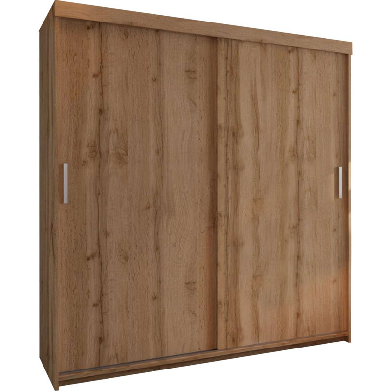Modern Double Sliding Door Wardrobe in Votan 203cm