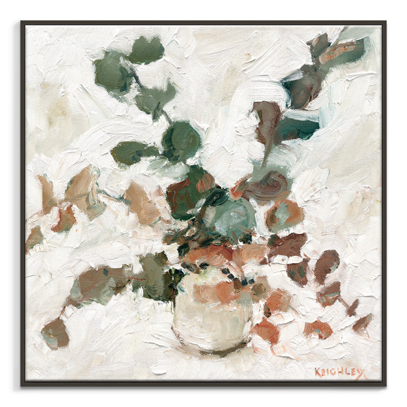 Euc On My Mind by Michelle Keighley - Print, 61cm H x 61cm W, Black Floater Framed Canvas