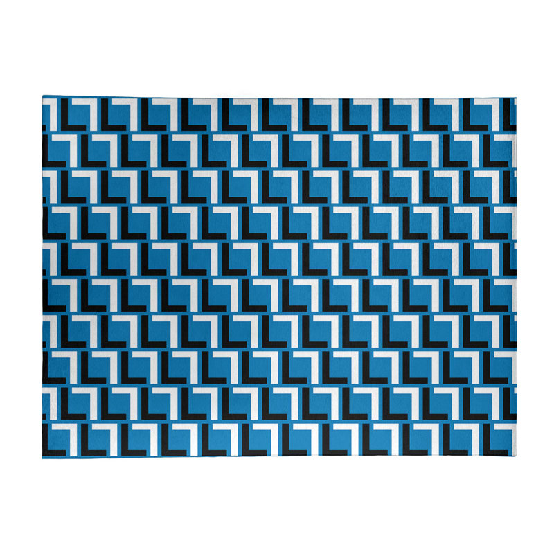 Geometric Indoor Rug, Rectangle 9' x 12'