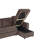Maslynn 3-Piece Reversible Corduroy Pull-Out Sleeper Sectional with Storage-97561016