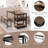 3 Pieces Dining Table Set With Wine Rack