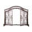 Small Crest Fireplace Screen With Doors-16278114-111135027