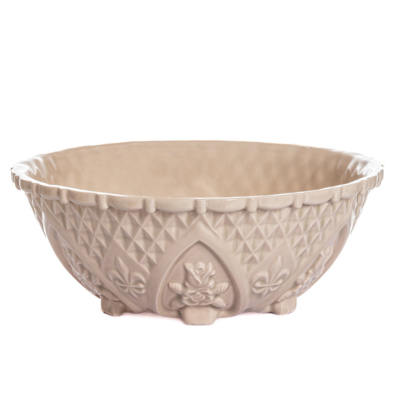 Bol de service en céramique Coppermill, Beige