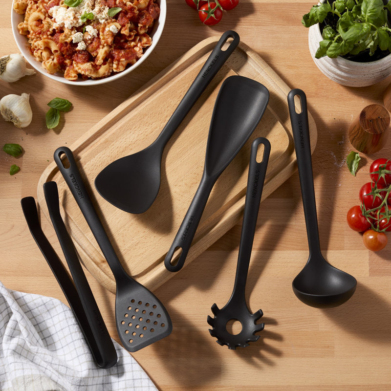 HENCKELS Silicone Onyx 6-Piece Cook & Serve Utensil Set