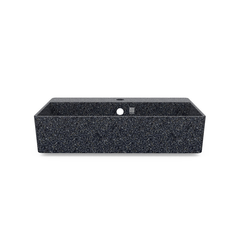 Cube60 23.62'' L Bathroom Sink, Stone
