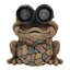 Sagebrook Home 12" Frog With Solar Goggles, Multi