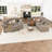 Ahren 8 - Piece Upholstered Chenille Modular L-Shaped Corner Sectional Sofa With Ottoman-932900228