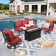 Asfand 5 - Person Patio Conversation Set with Swivel Lounge Chairs & Firepit Table