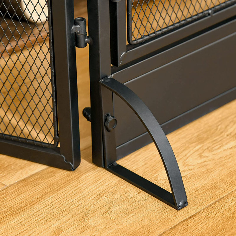 Doline 4 Panel Steel Fireplace Screen