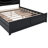 Wood Storage Platform Bed With LED And 4 Drawers-820472599