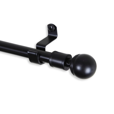 Bannon Steel Adjustable Single Curtain Rod