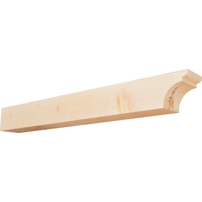 Yorktown Smooth Rafort Tail, Sapin de Douglas, H 6 po x l 48 po x P 5,5 po