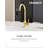Angelsey Single-Handle Modern Kitchen Faucet, Swivel Prep Sink Faucet 1.6 GPM-115690323