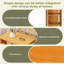 Ensemble de table de salle à manger à hauteur de comptoir en bois massif 60 po x l 30 po avec tablettes de rangement à 3 niveaux et chaises rembourrées pour 4-1184631523-1184631522