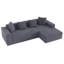 Canapé modulaire Orin avec mousse à mémoire de forme très élastique et velours côtelé résistant aux taches-242662560