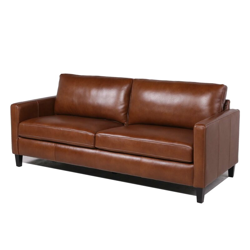 Joss & Main Portland 80.5'' Leather Sofa & Reviews | Wayfair