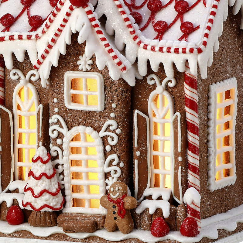  10" LED Icing Gingerbread House