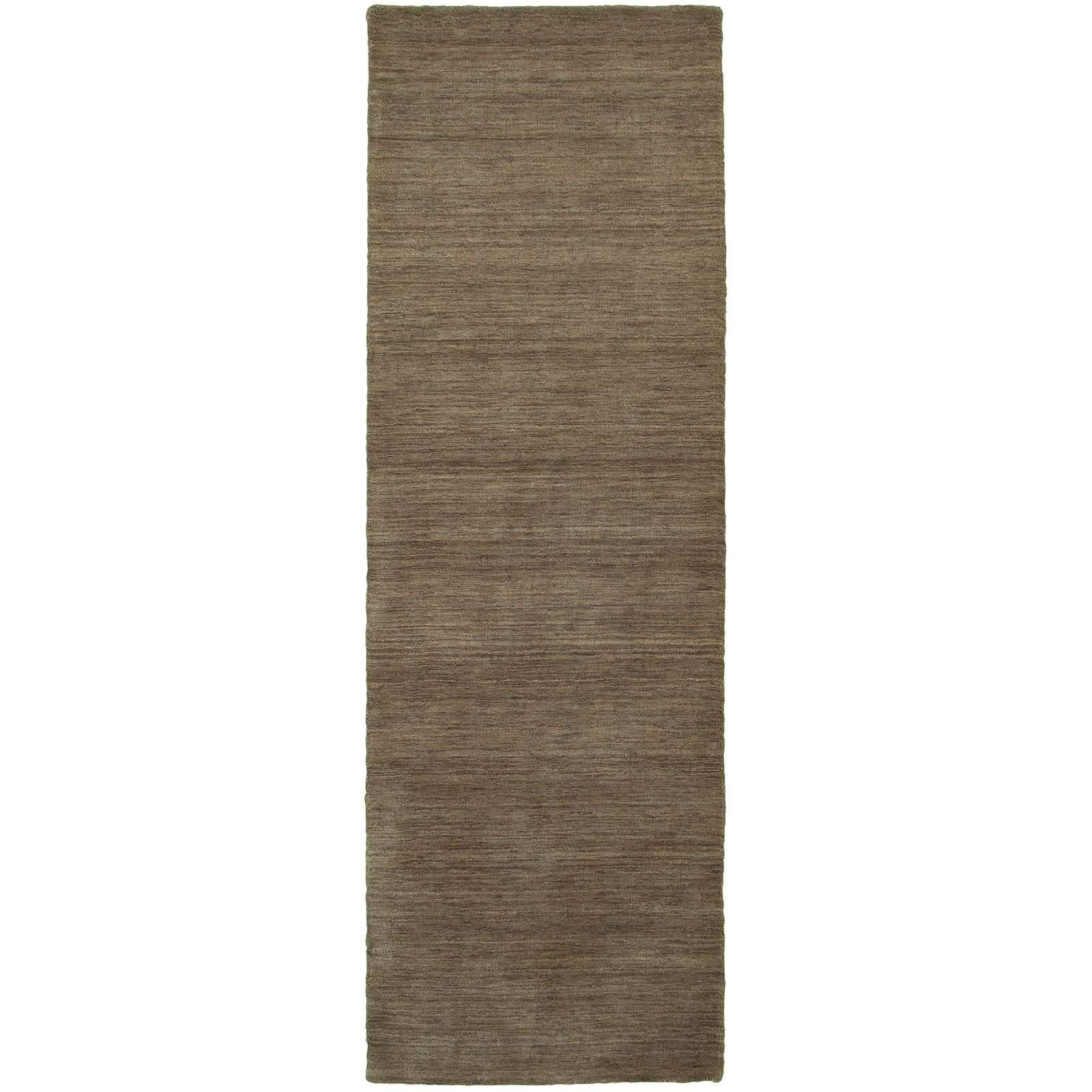 Nala Green Hand-Tufted Wool Rug, Runner 2'6" x 8'