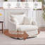 Fauteuil pivotant moderne surdimensionné simple de 46,1 po avec 3 coussins-210979296