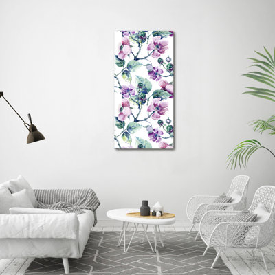 Blackberry Flowers - Wrapped Canvas Print