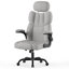 Ergonomic High-Back Office Desk Chair with Lumbar Support and Flip-Up Armrests -1483899694
