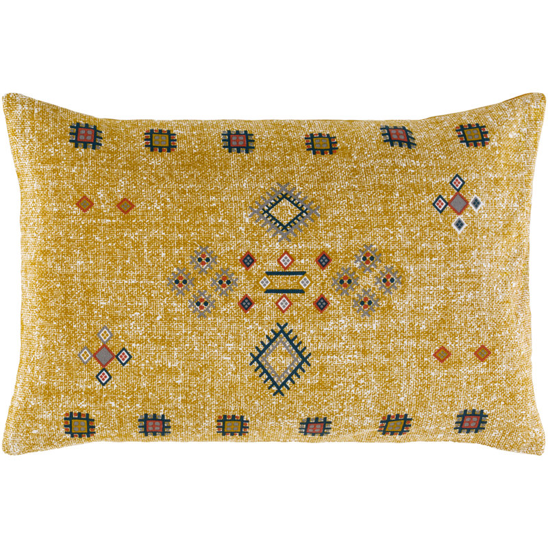 Housse de coussin rectangulaire en coton, Duvet, Taupe