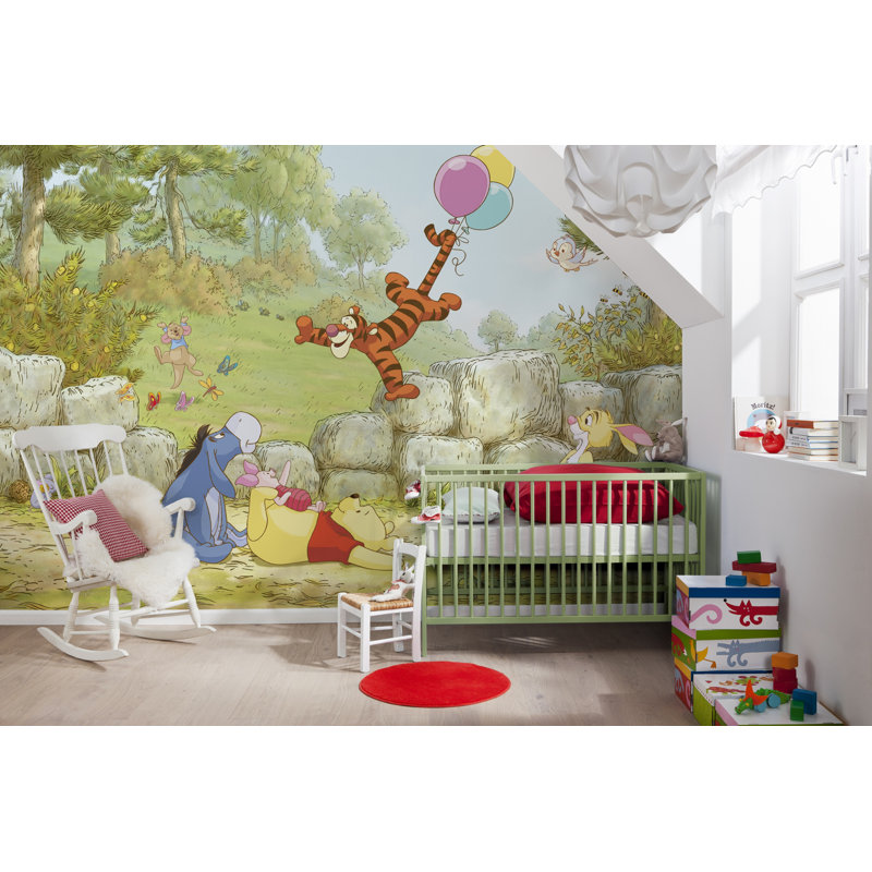 Disney Winnie The Pooh Ballooning Unpasted Wall Mural On Paper Size 368 Cm X 254 Cm