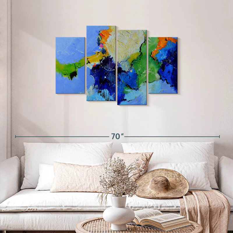 Avery, cœur bleu abstrait