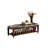 Solid Wood Shoe Storage Bench with Leather Upholstery-78379613