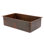 33" Hammered Antique Copper Single Basin Kitchen Sink