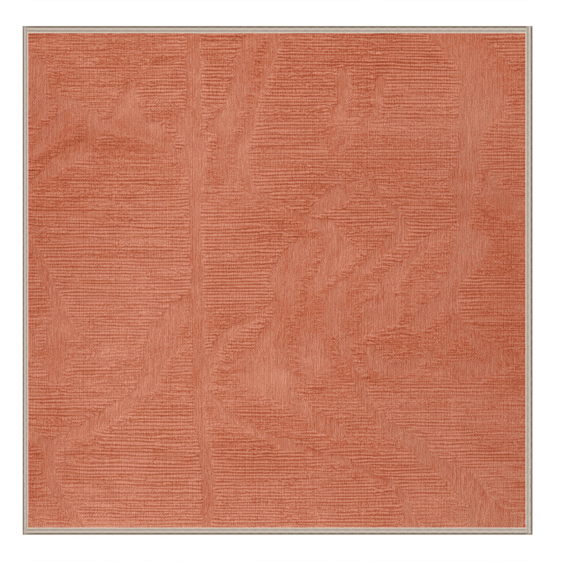 Tapis abstrait lavable à la machine, Carré 7 pi