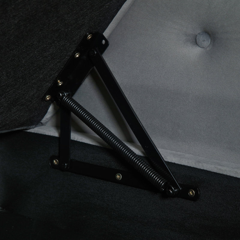 Canapé moderne 60 po Velvet, Gris