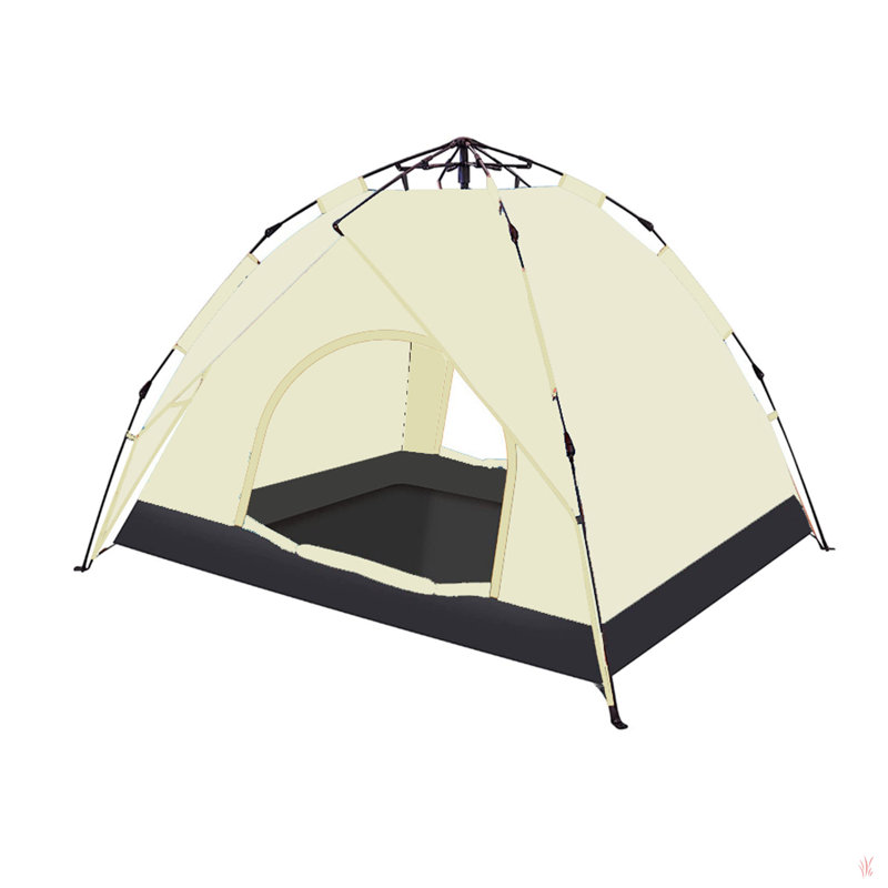 La tente de camping en dôme convient à 2 à 3 personnes. Elle est imperméable, spacieuse et portative.